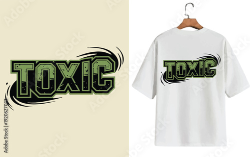 Toxic t-shirt prints, posters, cands, stickers and other uses.
