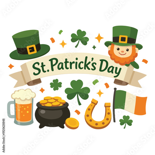 St. Patrick’s Day Elements Vector Set