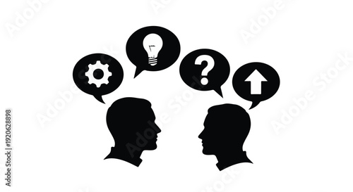 communication ideas teamwork problem solving concept