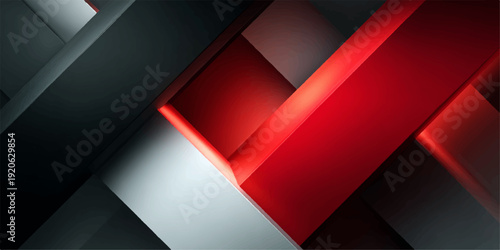 A close-up of a red, white, and black striped fabric with a reflective sheen.