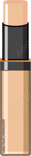 Vector illustration of a concealer isolated on transparent background