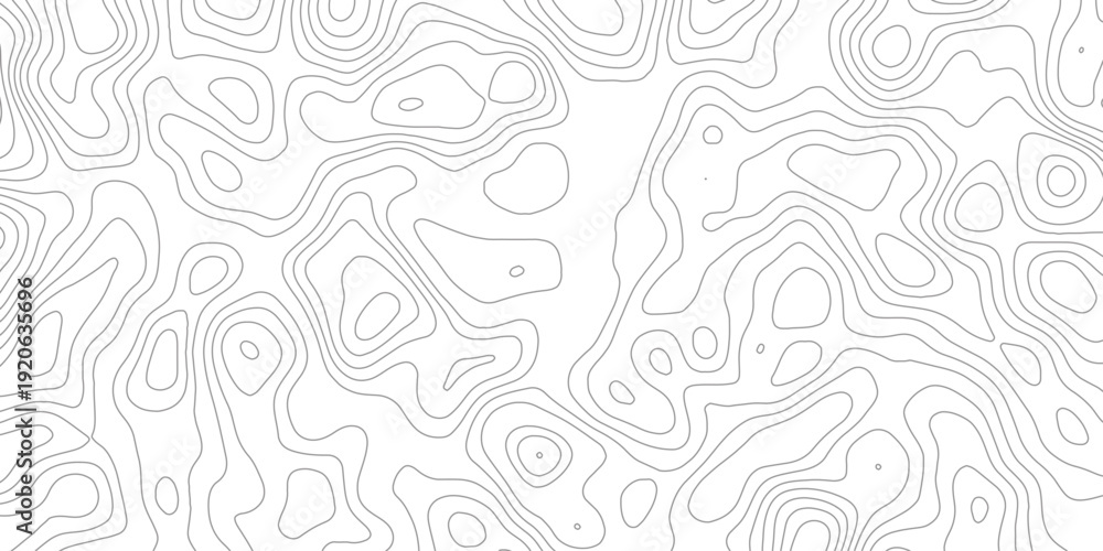 Obraz premium Abstract design with seamless pattern with lines topographic map. geographic mountain relief. the white on black contours topography stylized height of the lines. geographic contour map paper texture.
