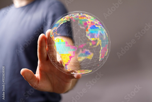 Person holding a digital co...
