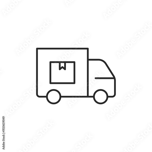 delivery vector icon. flat sign for mobile concept and web design. Symbol, logo illustration. Vector graphics
