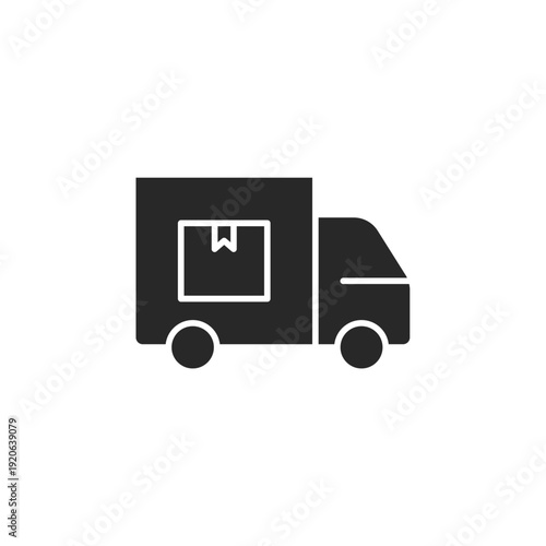 delivery vector icon. flat sign for mobile concept and web design. Symbol, logo illustration. Vector graphics