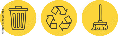 Waste management and recycling symbols