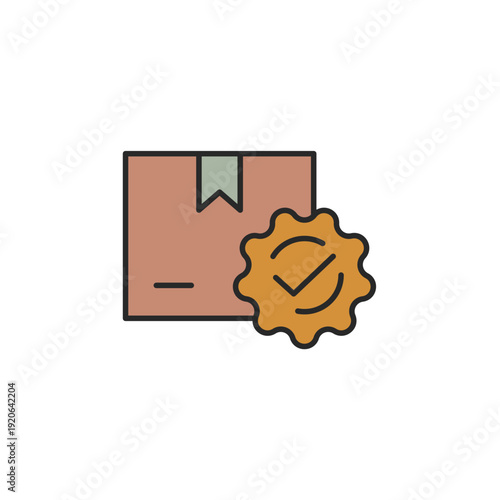 quality control vector icon. flat sign for mobile concept and web design. Symbol, logo illustration. Vector graphics