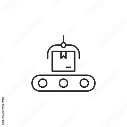 manufacturing vector icon. flat sign for mobile concept and web design. Symbol, logo illustration. Vector graphics