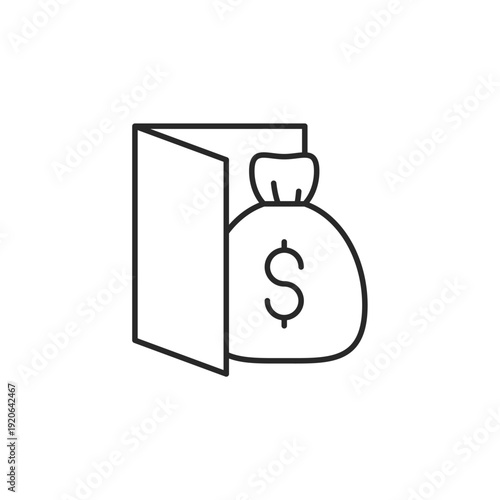 company fund vector icon. flat sign for mobile concept and web design. Symbol, logo illustration. Vector graphics