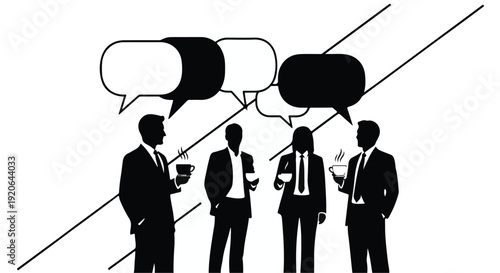 Business professionals discussing ideas in a meeting