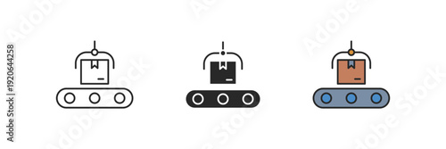 manufacturing icon. Line, solid and filled outline colorful version, outline and filled vector sign. Idea Symbol, logo illustration. Vector graphics