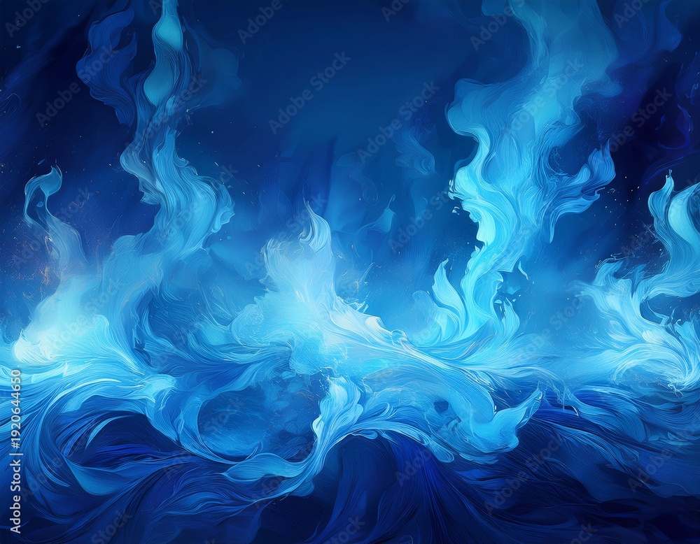 Fototapeta premium blue fire background
