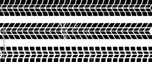 car tire tread pattern and rubber track texture for automotive design