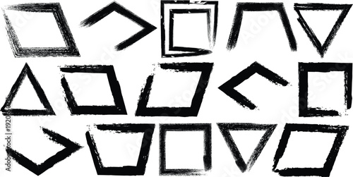 Hand drawn pattern isolated on transparent background