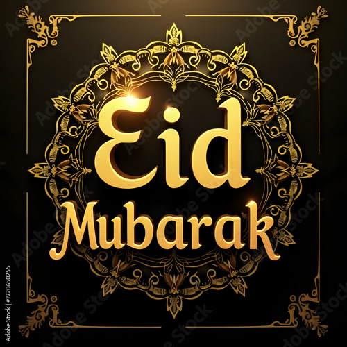 Gold and black decorative text with intricate design.