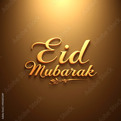 A gold-colored greeting card with 