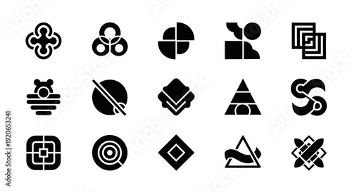 Abstract Geometric Symbols Set, Design Elements