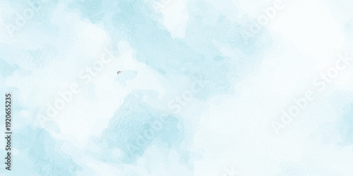 Hand painted watercolor sky and clouds, abstract watercolor background, vector illustration