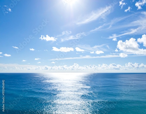 Wallpaper Mural Serene ocean landscape with sun reflection. Torontodigital.ca