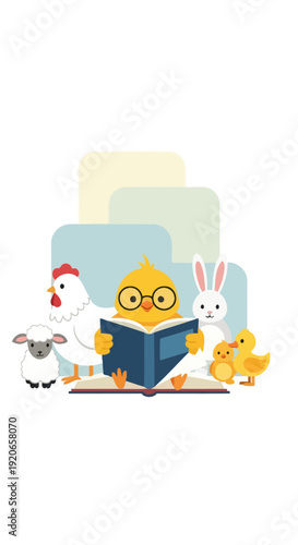 A Curious Chick Embraces Learning: An Illustrated Storytime With Farm Friends