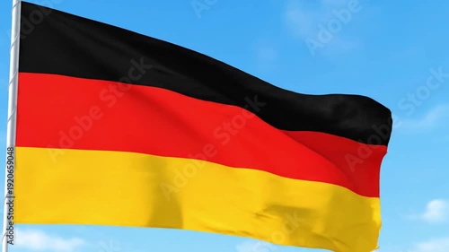 Germany National Flag Black Red and Gold Tricolor in 4K
