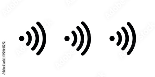 Contactless pay icon set. wireless pay icon vector. nfc payment symbol. wi-fi icon. wireless symbol. wi-fi signal icon. internet connection