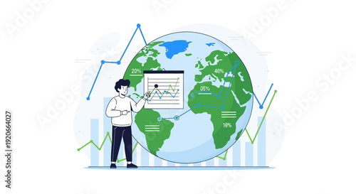 Global Analytics Presentation Depicting Worldwide Economic Trends and Analysis