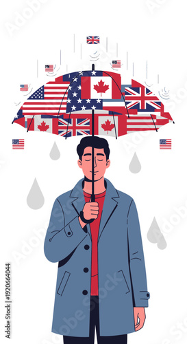 Global Connectivity And International Relations Under An Umbrella Representing Diverse Nations