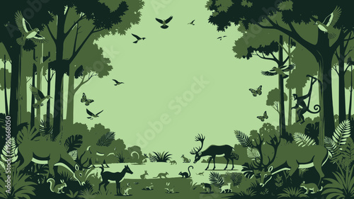Deer in Forest Glade