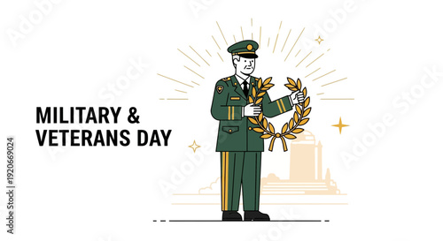 Honoring Service And Sacrifice Military Veterans Day Tribute