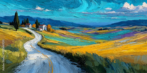 A vibrant sunset over a tranquil sea with a full moon rising in the distance