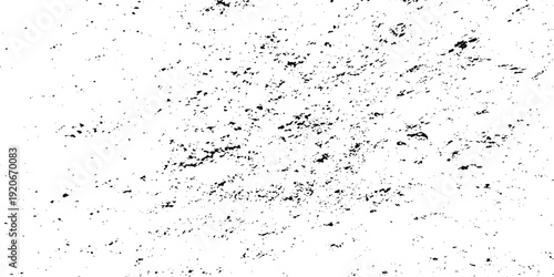 Rust and dirt overlay black and white texture. Grainy urban illustration design. Abstract vector noise. Abstract grunge texture on distress wall vector illustration.