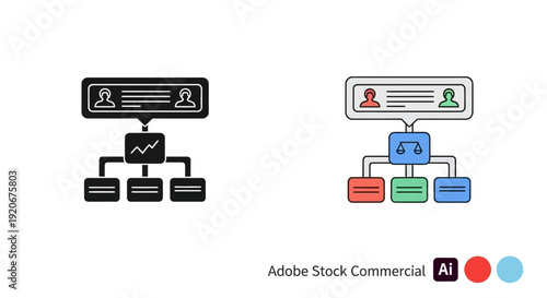 Organization chart, business structure, hierarchy diagram