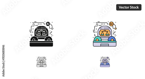 AI judge robot for justice and legal decisions