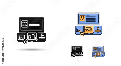 Blockchain Technology Analysis on Computer Screen
