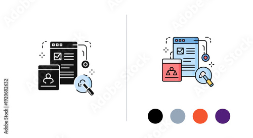 Compliance Audit Icon: Legal Review and Regulatory Check