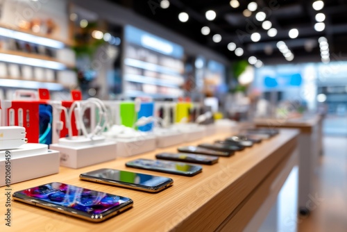 Wallpaper Mural Modern Showcase of Innovative Gadgets and Accessories in Retail Environment Torontodigital.ca