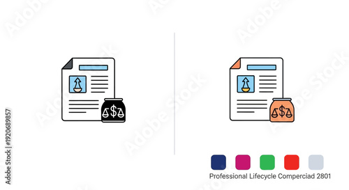 Legal document and fund for justice concept