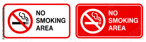 no smoking area prohibition sign