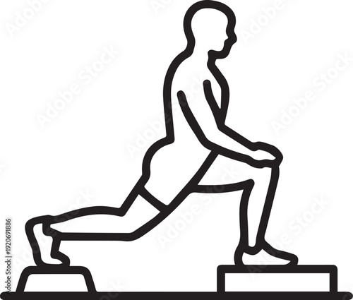 Bulgarian Split Squat Icon