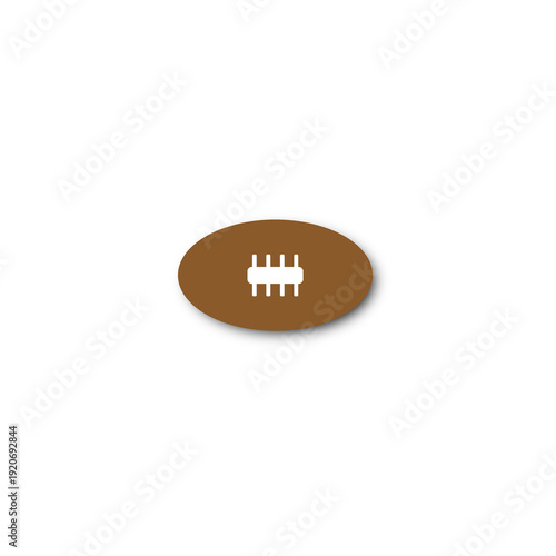 Brown Football Icon