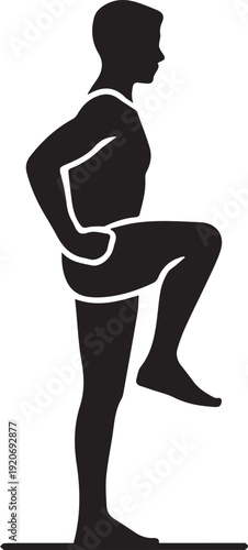 Calf Raise Icon silhouette