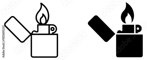 flaming lighter fire icon