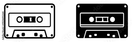 video tape audio cassette icon