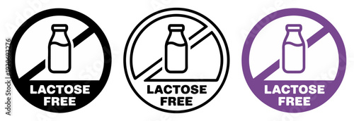 lactose free dairy icon
