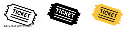 ticket pass event icon vector
