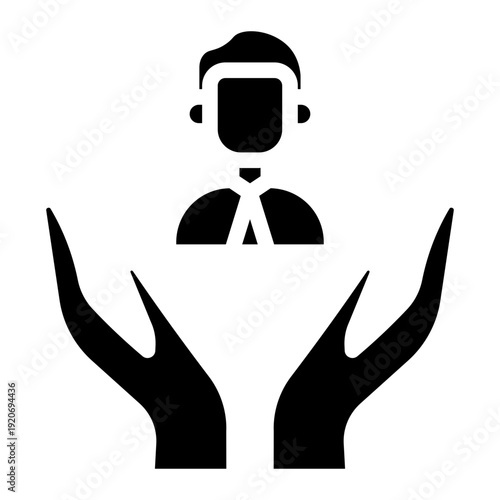 Diplomacy icon  glyph style vector illustration