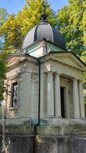 Loewenfeld Family Mausoleum, burial chapel. Chrzanów, Poland.