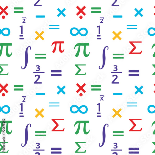 Math Symbols Pattern