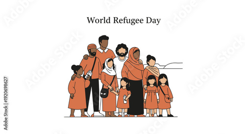 World Refugee Day Illustration